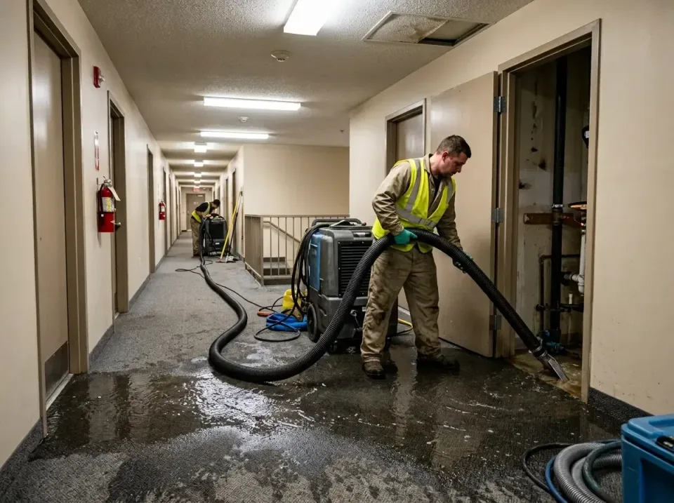 multi-unit-apartment-hallway-f-005 — frequently asked questions, Emergency Burst Pipe Water Extraction & Removal in La Salle…